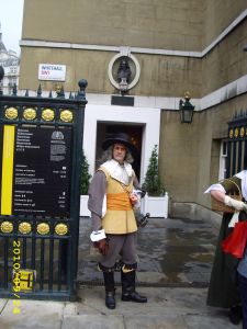 Parliamentary Guard outside the Banqueting House