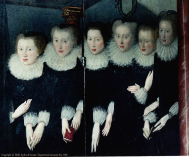 The Six Sisters Lucy Barbara Eleanor L to R Katherine far R