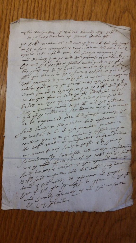 Robert Kennedy's rebuttal to Farrell O'Cullen written in his own hand. No Mere Irish by Therese Hicks