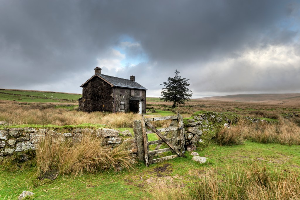 A derelict farmhouse in Devon